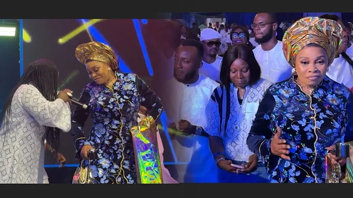 So Glamour Check Out The Arrival Of Gospel Singer Tope Alabi As She Celebrate Her 55th Birthday