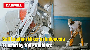 Self Loading Concrete Mixer Indonesian Job Site in Action Trusted by Clients