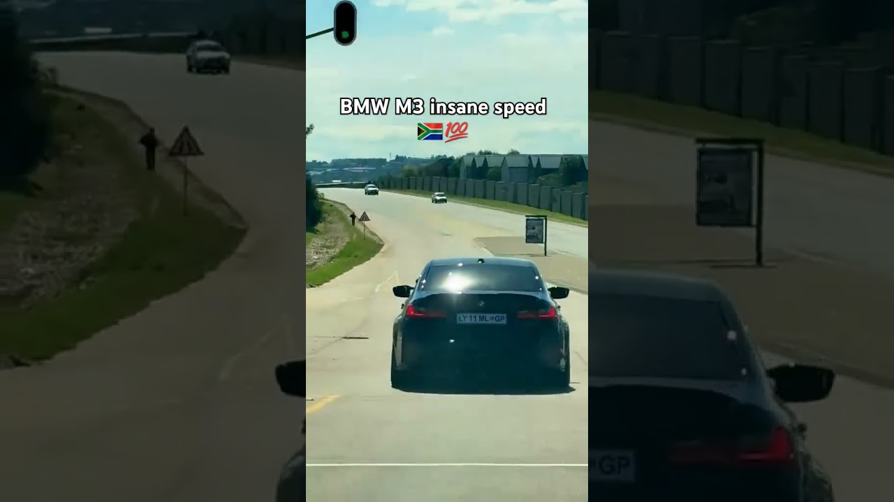 BMW M3 running insanely inside streets of Johannesburg 🤞🤞⛔