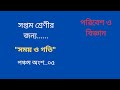 সময় ও গতি। সপ্তম শ্রেণী। পঞ্চম অংশ। #ntse
