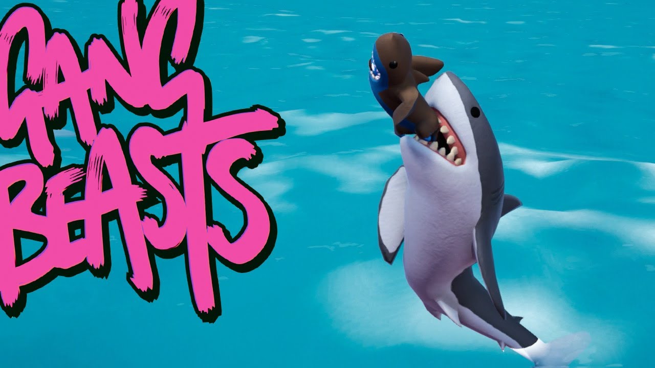 Shark Butt Bite - GANG BEASTS [Melee] Xbox One Gameplay - YouTube