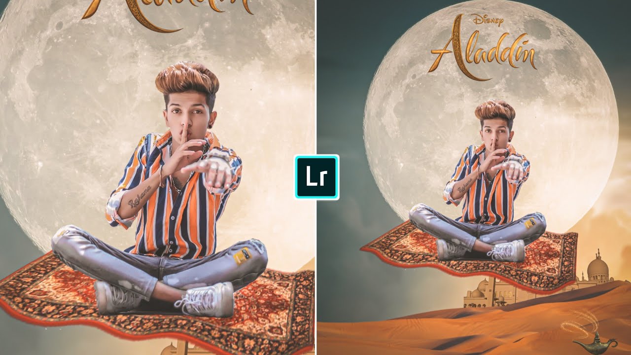 Aladdin (Nam To Suna Hoga) Photo Editing Concept in Picsart || Aladdin Carpet Concept || HK EDITZ !!