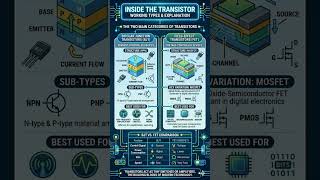 Transistors Explained in 60 Seconds! ⚡ (Action-Oriented): BJT vs MOSFET: What’s the Difference? 🛠️