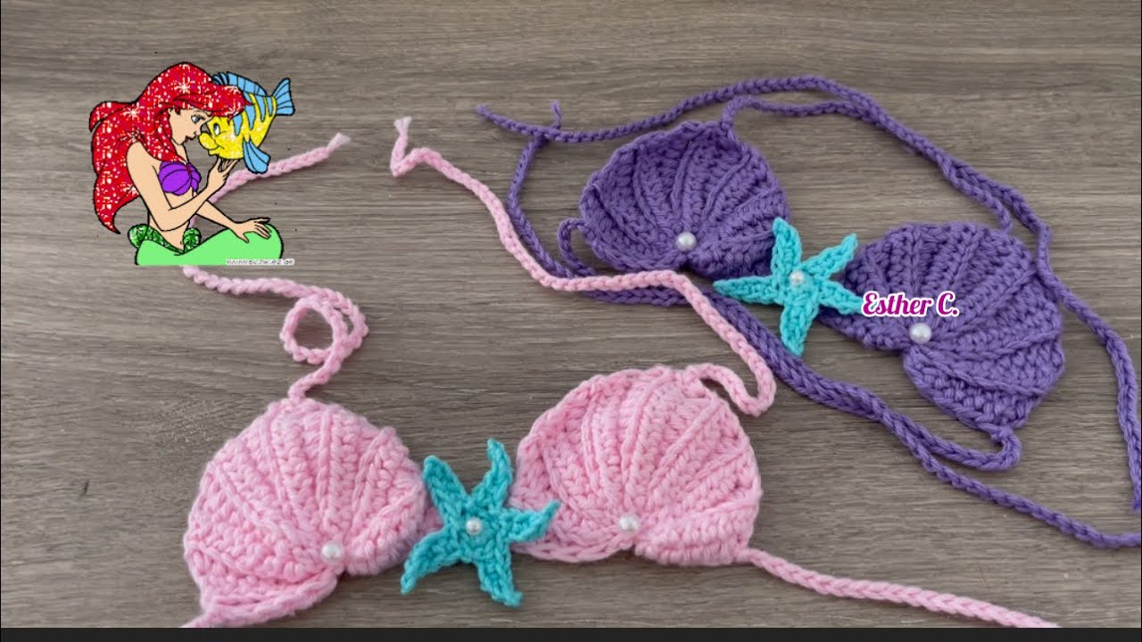 Como hacer un Top de Sirena para niña de 5-7 años Top de 🧜🏻‍♀️sirena a crochet para niñas🥰❤️