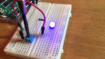 arduinoと可変抵抗器でLEDの明るさを調整する