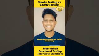 Smoke Testing Vs Sanity Testing Most asked Testing Interview questions @codefamily