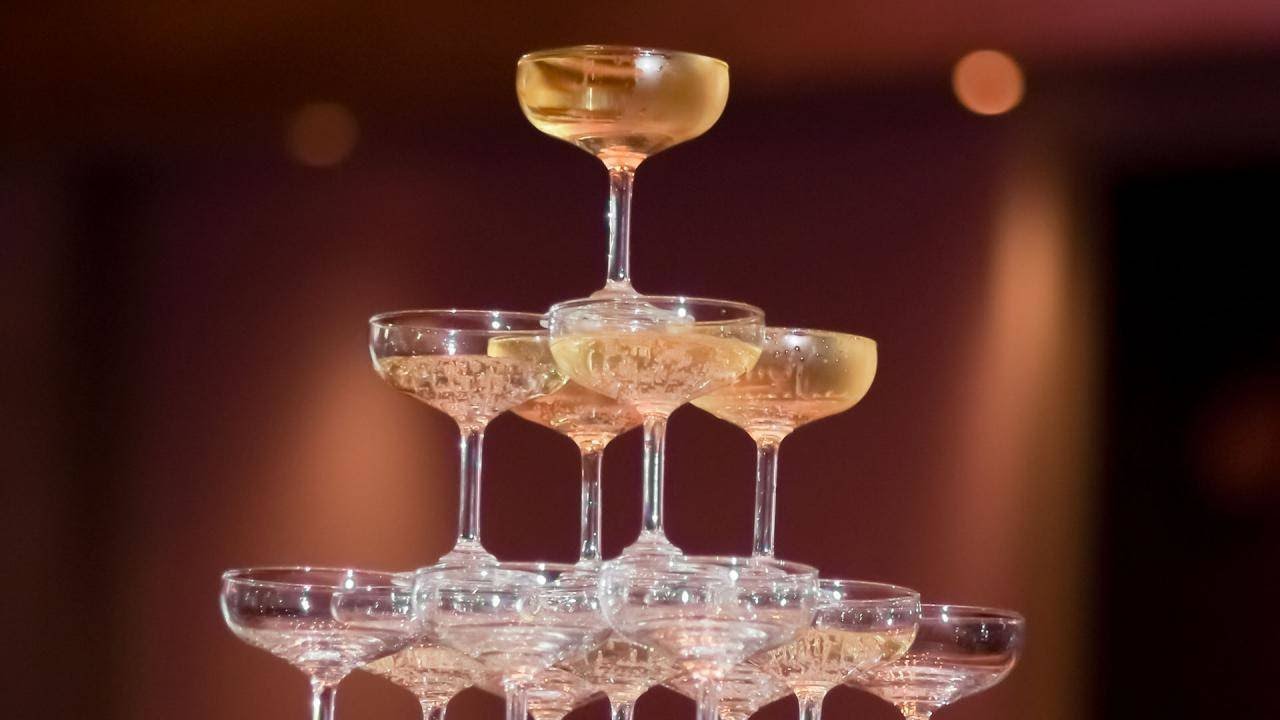 How to build a champagne tower!