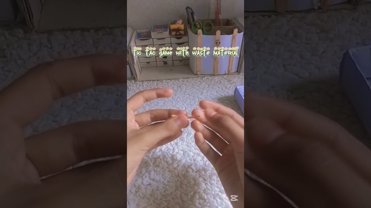 DIY tic tac game |with waste material | 