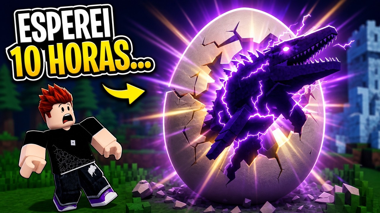 ESPEREI 10 HORAS por esse OVO GIGANTE no ROUBE UM OVO!