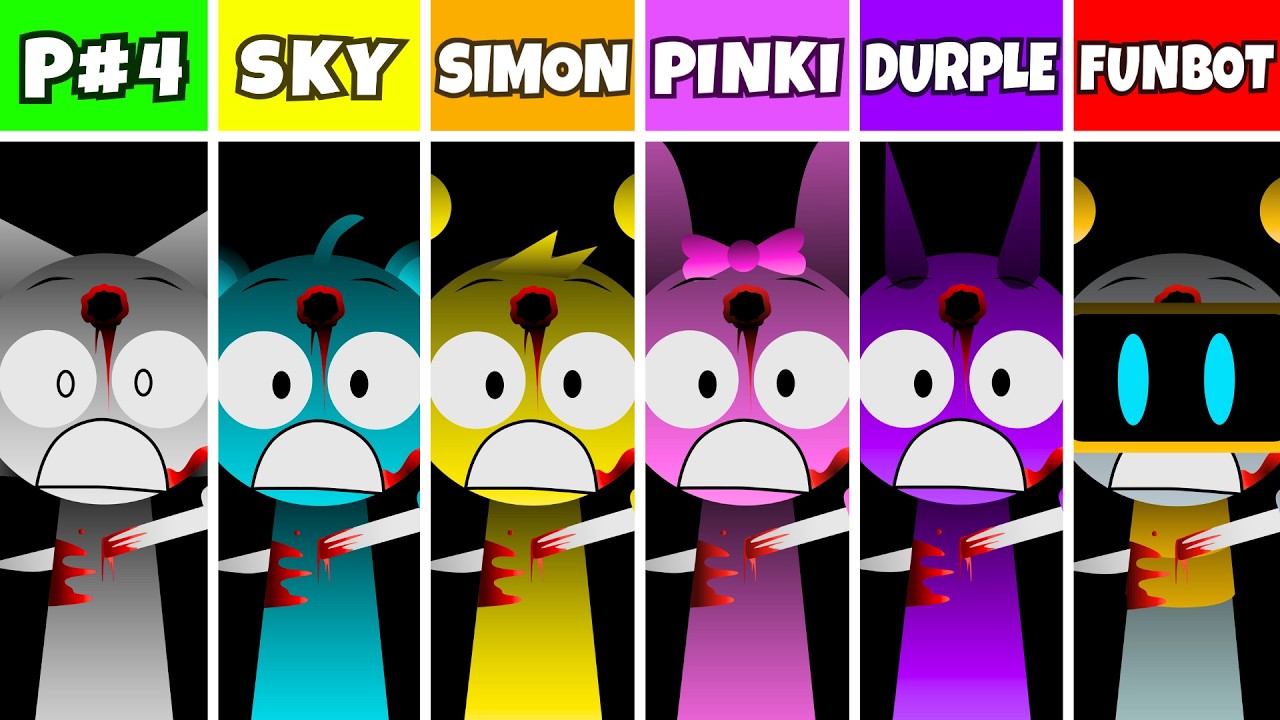 Incredibox Sprunki: Phase 4 But Sky VS Simon VS Pinki VS Durple VS Funbot