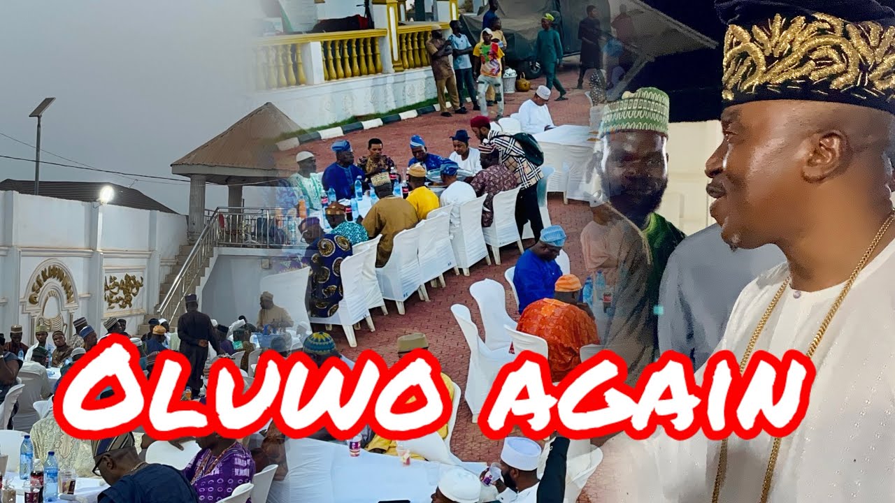 Oluwo hosts iwo sons and daughters for iftar in his palace.