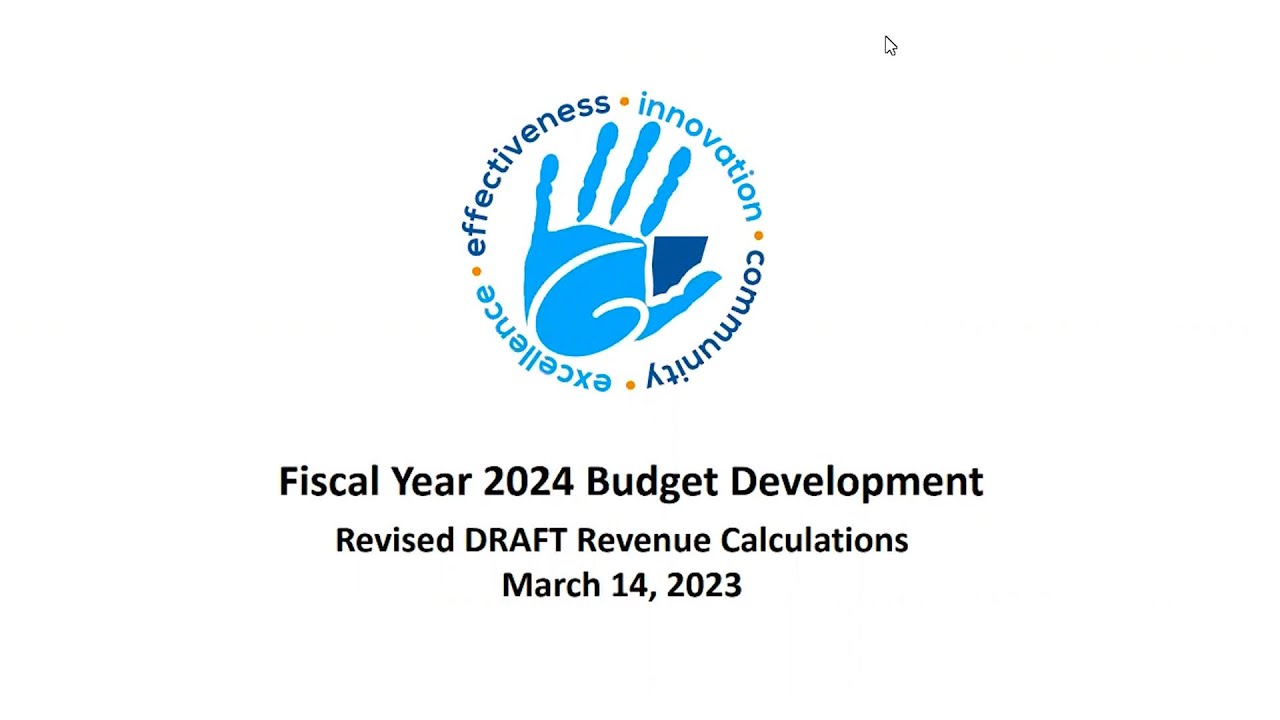 Fiscal Year 2024 Budget Development Presentation YouTube