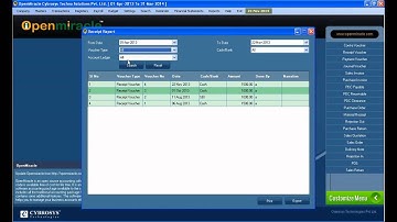 Receipt Report-OpenMiracle Free open source accounting software