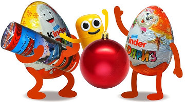 Киндер Сюрприз. НОВЫЙ ГОД. Волшебные киндеры. ЖИВАЯ КАПСУЛА. Kinder Surprise.