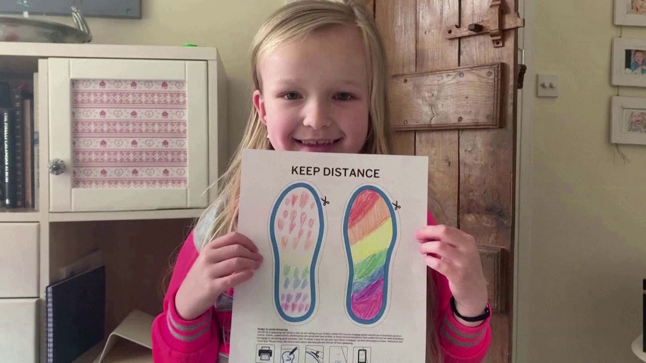 Art of Social Distancing Us: 'Nudge' with footprints