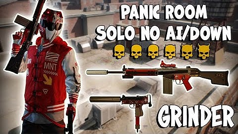 PAYDAY 2 - Panic Room DSOD Solo No AI, Downs, Assets,  Uppers - Grinder Gewehr 3 Rifle Build