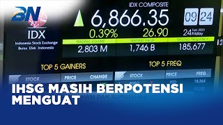 IHSG Dibuka Menguat 0,35% di Level 6.863