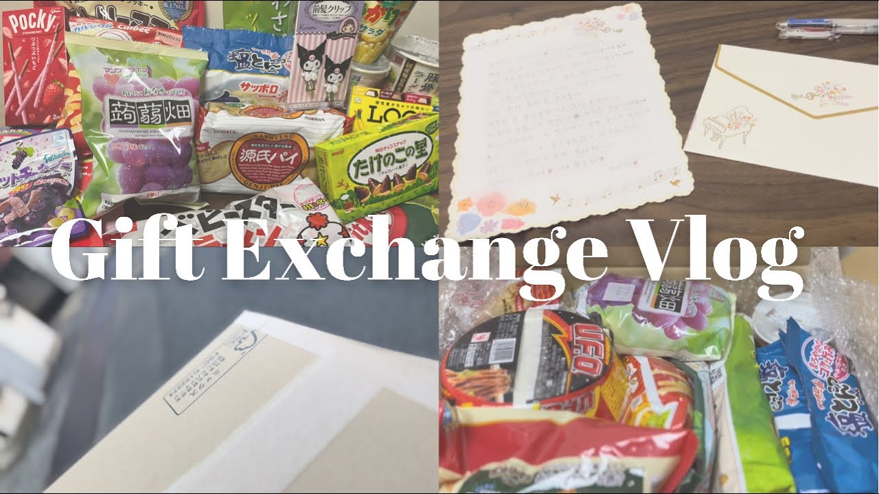 Vlog 韓国人の友達にプレゼントを贈る プレゼント交換 한국친구와 선물교환 Gift Exchange Youtube