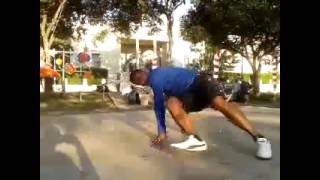 Bailarin de Break Dance Bboy Raiden