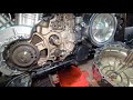 Замена привода масляного насоса Yamaha XV1600 Road Star. Replacement oil pump замена  сцепления