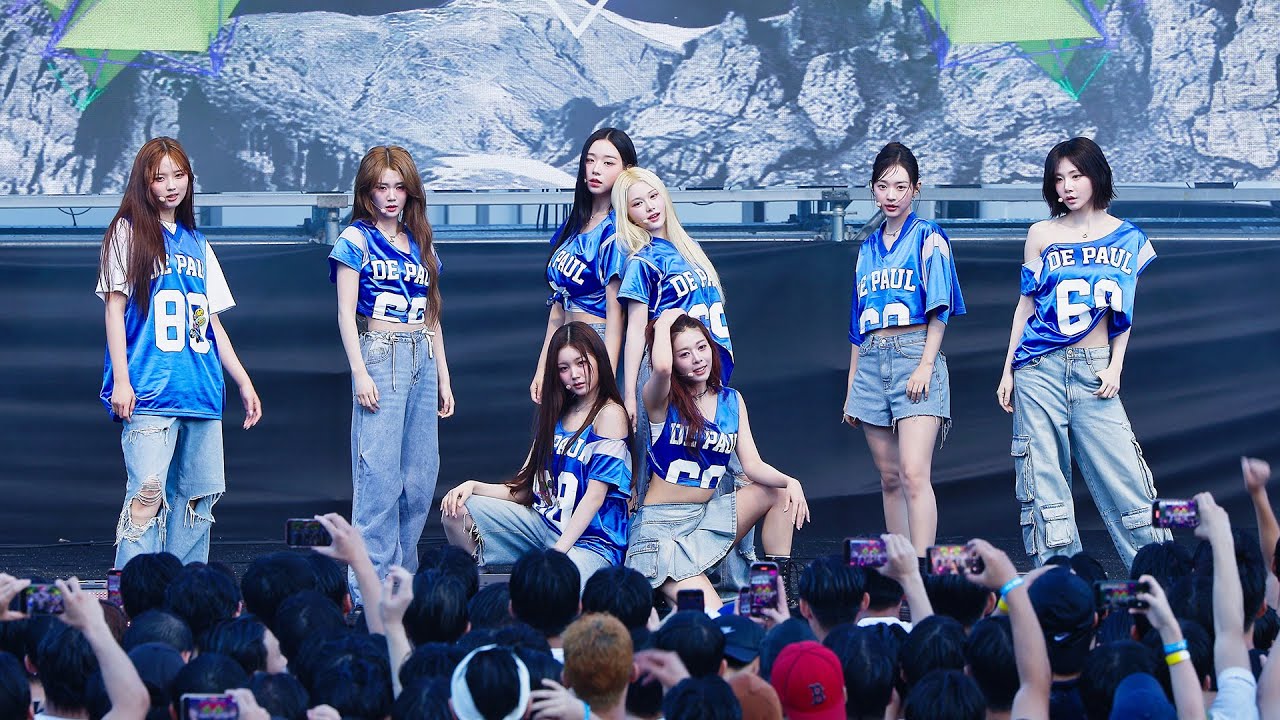 250815 트리플에스 tripleS Full ver '깨어 + Non Scale + Rising + Girls Never Die' 8K 직캠 @Final BOOM 워터페스티벌