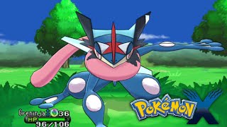 Ash's Greninja in Pokemon XY 3ds Game  screenshot 2