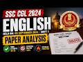 SSC CGL 2024 Tier-I Official Paper (Held On: 09 Sept, 2024 Shift 1) #ssccglenglish #sscchsl #sscmts