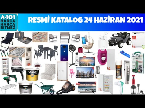 RESMİ İLK KATALOG | A101 24 HAZİRAN 2021 | MUTFAK & BAHÇE & ÇEYİZLİK | A101 AKTÜEL KATALOĞU | A101