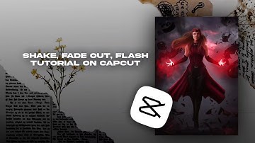 Shake, Fade out, Flash tutorial on Capcut