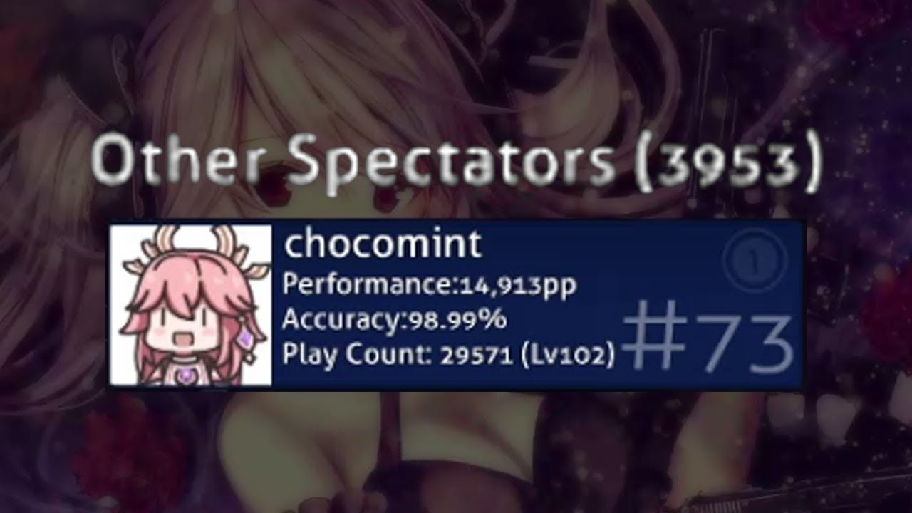 chocomint (nathan on osu (shigetora (burstlimit (tldzkek (cookiezi