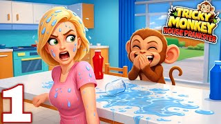 Tricky Monkey: House Prankster Mobile Gameplay Walkthrough (Part 1)