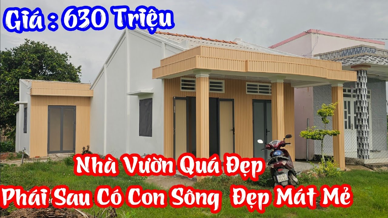 TẬP 3155:Bán Nhà Vườn Đẹp,Phía Sau Có Con Sông Đẹp,Giá:630Triệu,Tại Gò Công Đông
