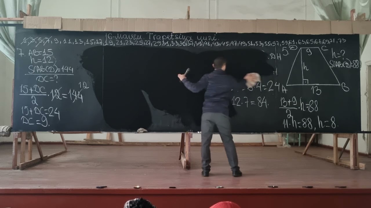 16-MAVZU. TRAPETSIYA YUZI. GEOMETRIYA [1-qism]