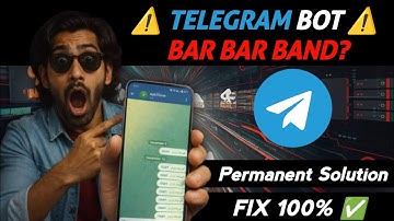 Telegram Bot Auto Stop Problem 100% Fixed ✅ | Free Hosting Problem Solved 