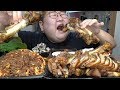 SUB)엄지 척!! [[ 참숯족발 막국수 대따많이 ]]먹방 Pork Hocks and Feet ( Jokbal Pigs' Feet ) Cold Spicy Noodle Mukbang