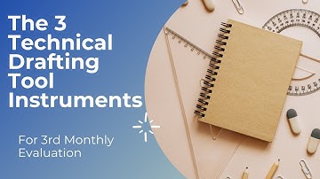 -Technical Drafting Tool Instruments- (3rd Monthly Evaluation in TLE)