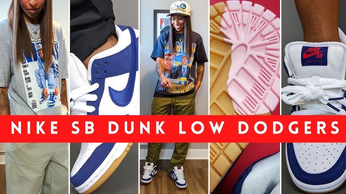 THESE ARE CLEAN - NIKE SB DUNK LOW LOS ANGELES DODGERS REVIEW & ON FEET 