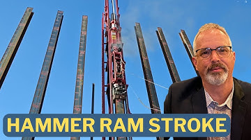 Pile Hammer Operation and Measurement of Stroke