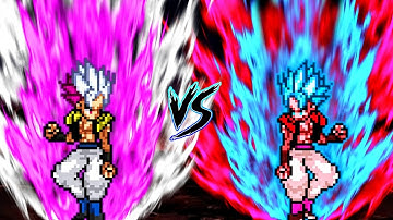 Gogeta Ultra Ego Instinct V2 (New) VS Gogeta (all form) in Jump Force Mugen