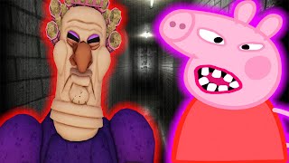 PEPPA PIG PLAYS ROBLOX - GRUMPY GRAN (SCARY OBBY)