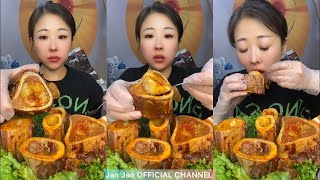 asmr mukbang spicy bone marrow - 牛骨髓 - 牛肉の骨髄 - 쇠고기 골수 - TỦY XƯƠNG BÒ - eatting - Médula ósea #663