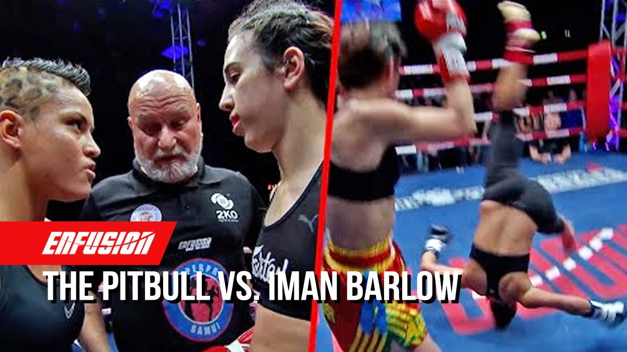 Tried Scaring Her At The Staredown! The Pitbull vs. Iman Barlow | Enfusion