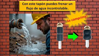 Como parar el agua de una tubería sin cerrar la llave de paso.