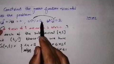 Green function in mathematical method