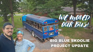 Big Blue Bus Build- Episode 2: Progress Update and Moving the Bus