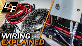 Installing wiring for an ADVANCED car audio system