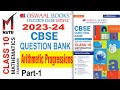 Oswaal Question Bank I Class 10 Math 2023-24 I Arithmetic Progressions I Chap-5 I Part-1