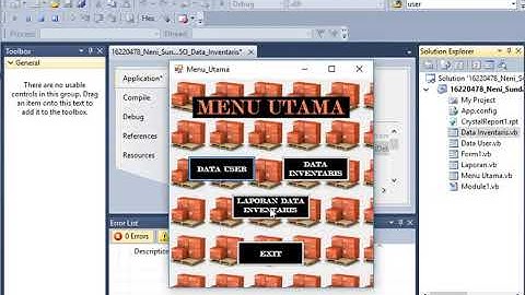 Project UAS Pemrograman Visual Data Inventaris STMIK Royal Kisaran
