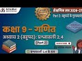 Class 9th|| ncert maths chapter 2||बहुपद||Exercise 2.4 Part -2||#hindimediummaths