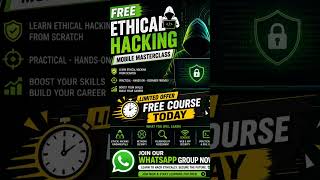 Ethical Hacking Course free Poster. #shorts #viral video